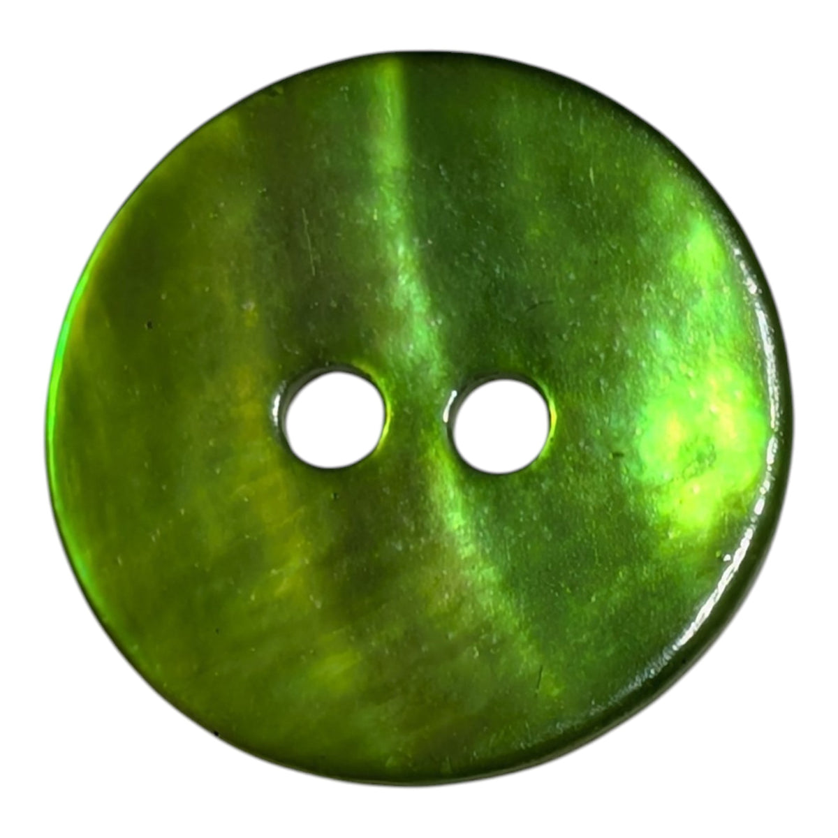 Lime Green Mother of Pearl Buttons - Choice of Sizes