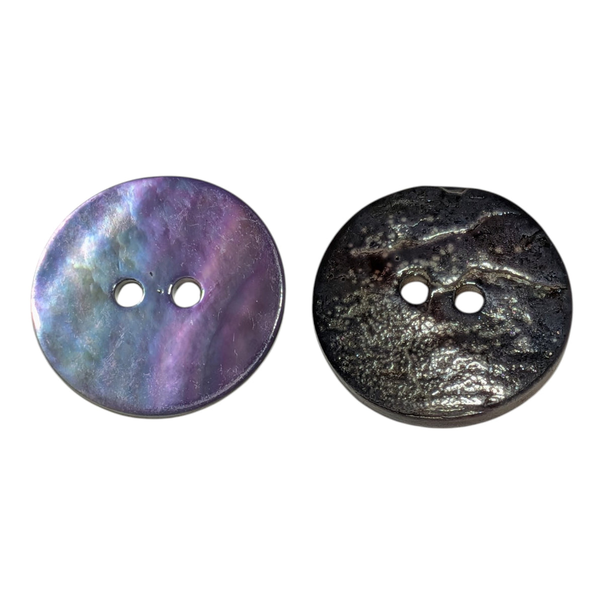 Blue Mother of Pearl Buttons - Choice of Button Sizes