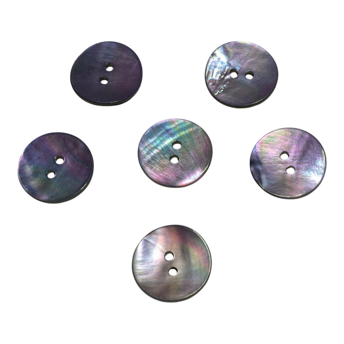Blue Mother of Pearl Buttons - Choice of Button Sizes