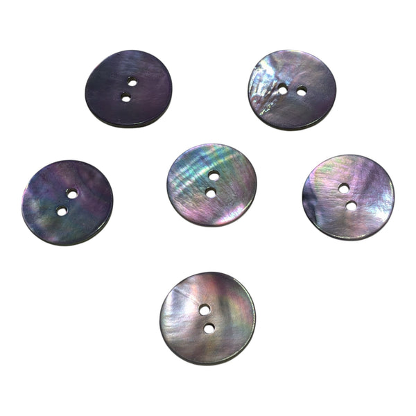 Blue Mother of Pearl Buttons - Choice of Button Sizes