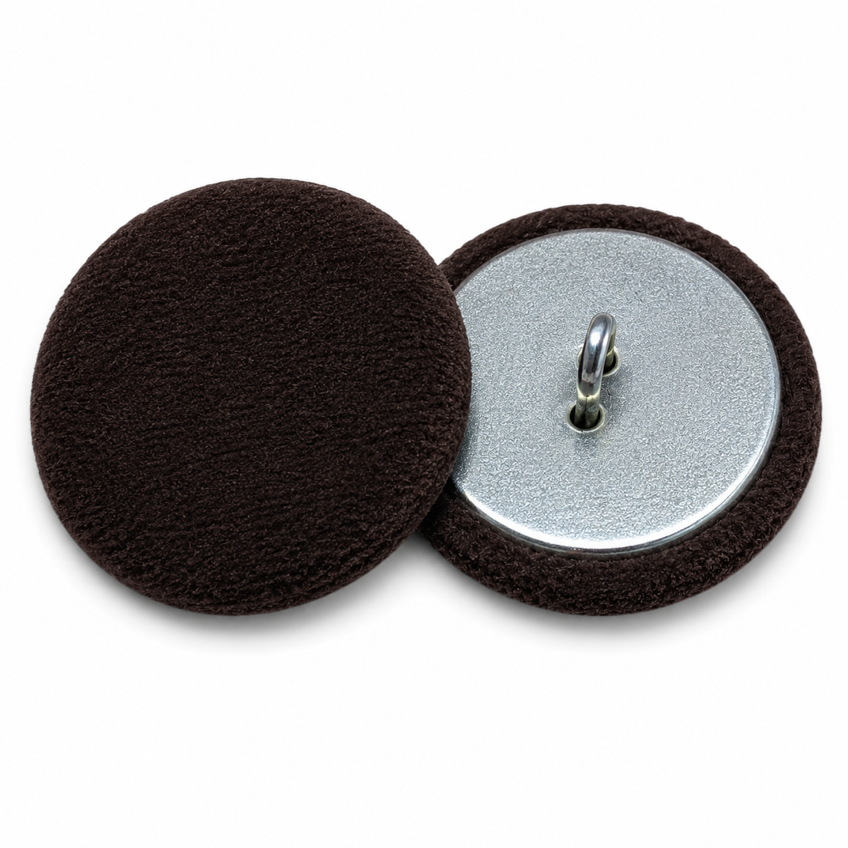 Brown Velvet Buttons - Choice of Button Size