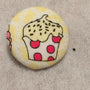 Cupcake Patterned Buttons 25mm, 31mm or 37mm
