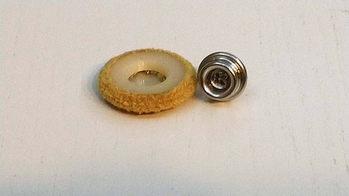 Yellow Textured Velvet Snap Button 23mm & 18mm, Car, Boat, Caravan Upholstery