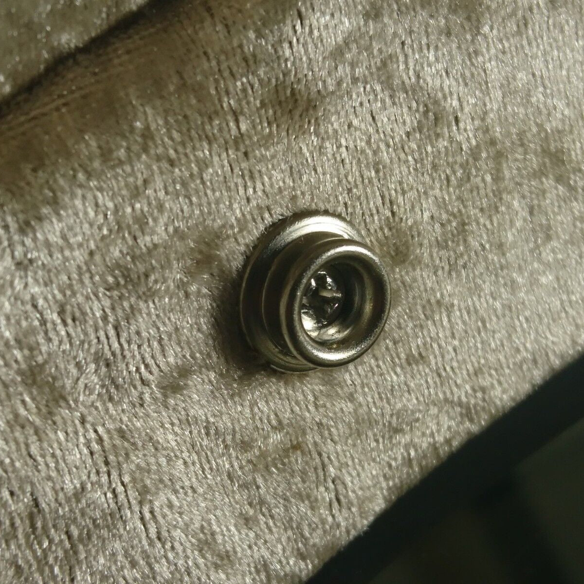 Yellow Textured Velvet Snap Button 23mm & 18mm, Car, Boat, Caravan Upholstery