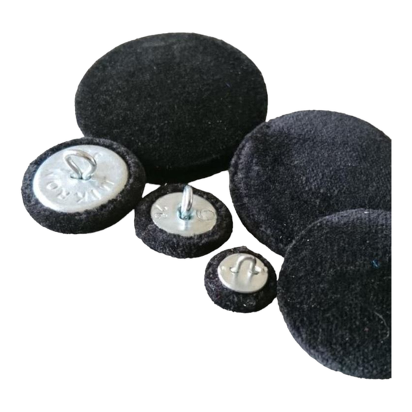Black Velvet Buttons