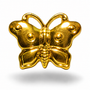 18mm Metallic Gold Butterfly Buttons