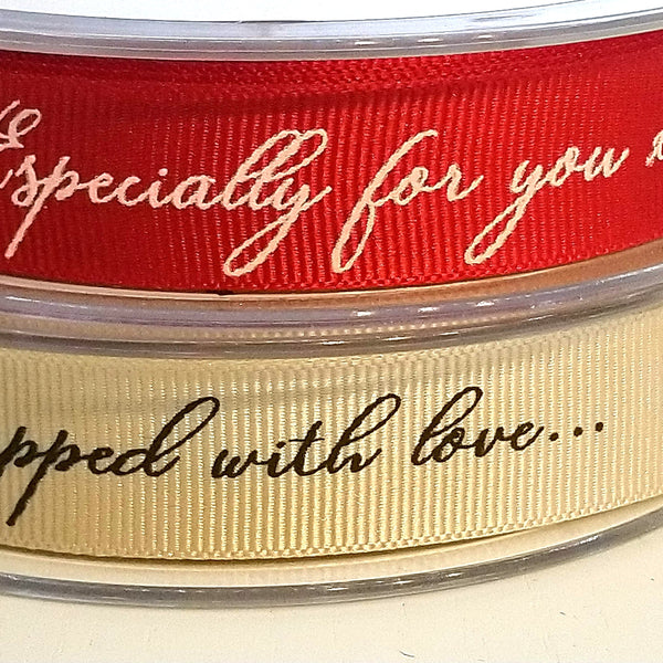 Red Wrapped Rippon 15mm Gift Wrapping Ribbon Choice of Red or Cream – The Crafty Animal UK