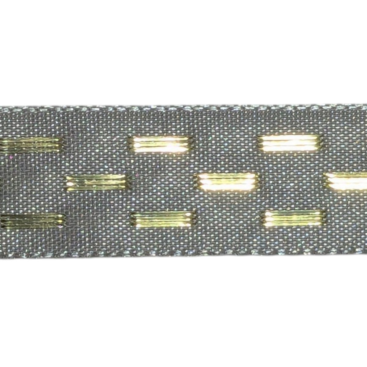 15mm Grey Shimmer Stitch Berisfords Ribbon