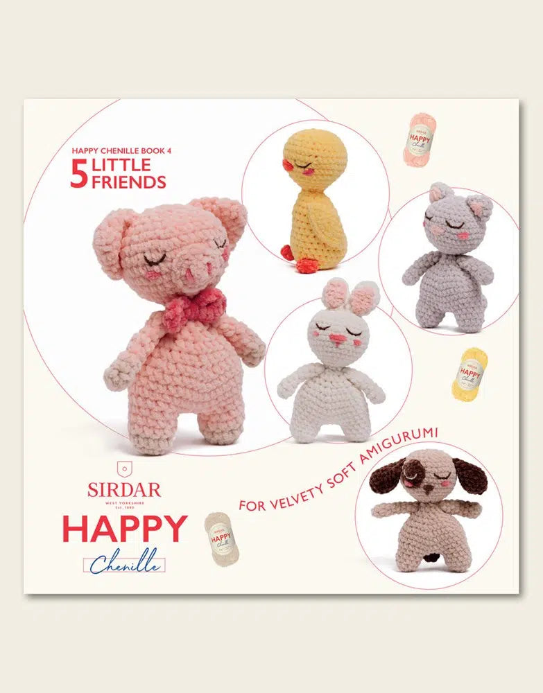 Happy Chenille Little Friends Pattern Book
