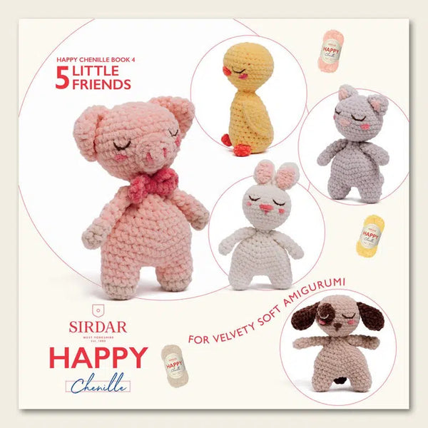 Happy Chenille Little Friends Pattern Book
