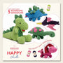 Happy Chenille Roarsome Dinosaurs Pattern Book