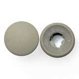 Ivory Leather Snap Button