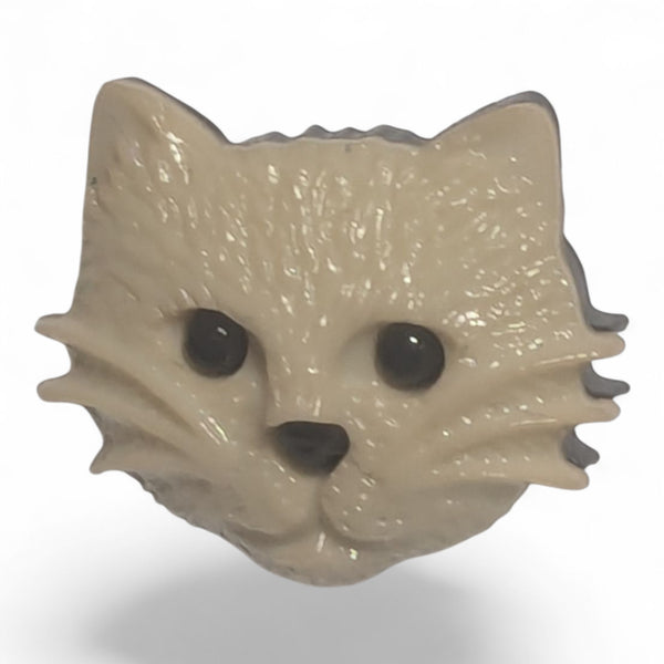 18mm Plastic Cat Face Shank Buttons