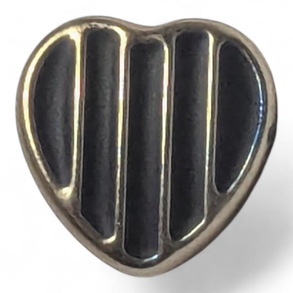 10mm Plastic Heart Shaped Shank Buttons - Choice of Colours