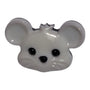 18mm Mouse Grey Shank Plastic Button