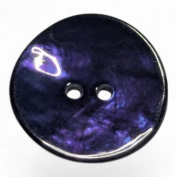 Navy Blue Mother of Pearl Buttons, 15mm or 20mm