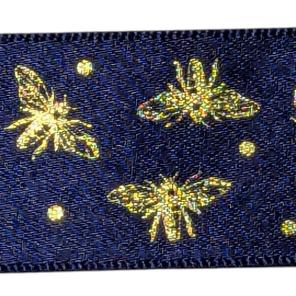 25mm Sparkle Bee Ribbon