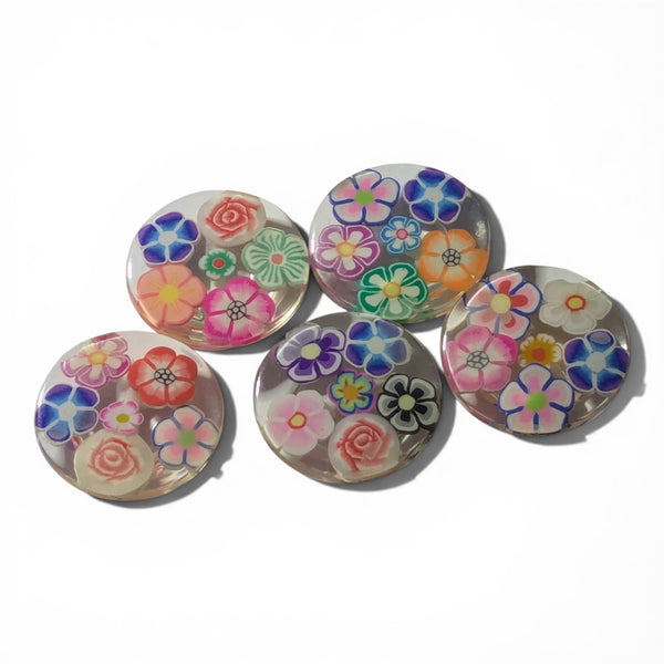 20mm Plastic Flower Shank Buttons
