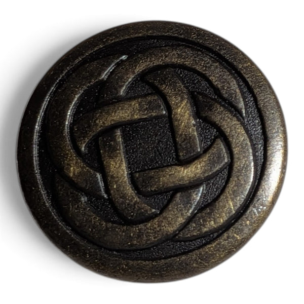 Old Brass Coloured Celtic Metal Buttons