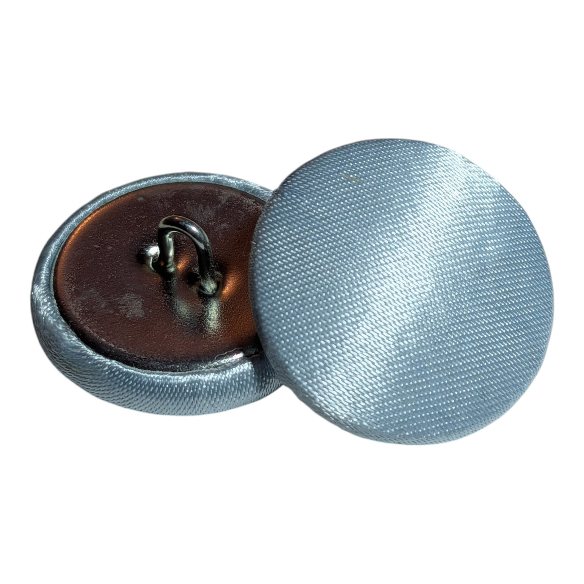 Light Blue Satin Buttons