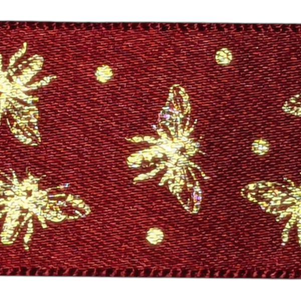 25mm Sparkle Bee Ribbon