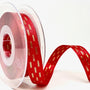 15mm Red Shimmer Stitch Berisfords Ribbon