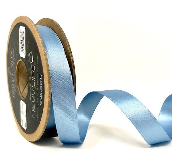 15mm Wide Corn Flower Blue Satin Eco-friendly Ribbon