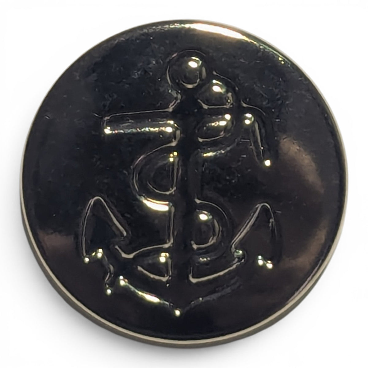 22mm, 17mm, 15mm Gold Metal Shank Anchor Buttons