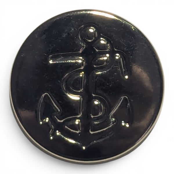 22mm, 17mm, 15mm Gold Metal Shank Anchor Buttons