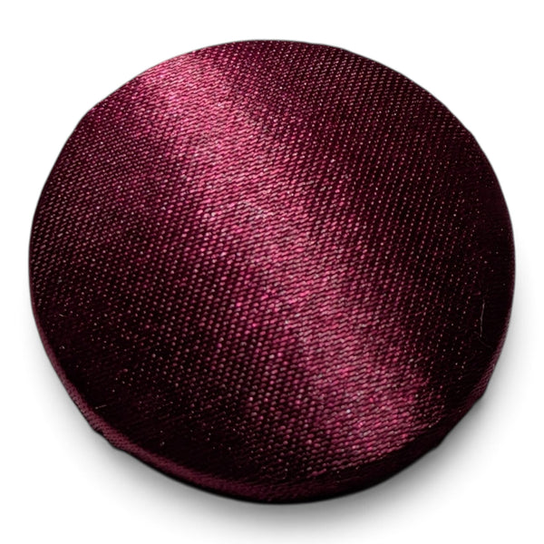 Wine Satin Buttons - Choice of Sizes