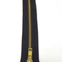 Black 6″/15cm No.5 Closed End Auto-Lock Jeans Zips with Brass Teeth